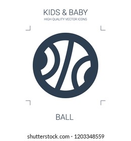 ball icon. high quality filled ball icon on white background. from kids baby collection flat trendy vector ball symbol. use for web and mobile