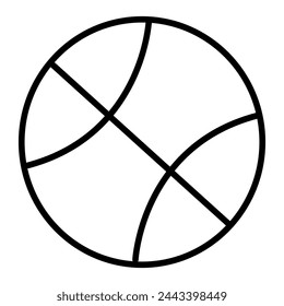 Ball Icon Illustration Isoliertes Vektor-Zeichen-Symbol