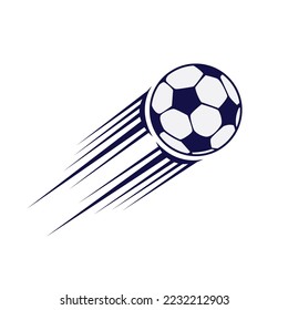 ball icon illustration vector. ball icon with speed ball concept. football sport symbol.