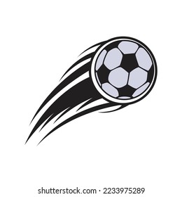 ball icon illustration vector. ball icon with speed ball concept. football sport symbol.