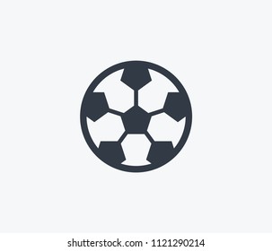 Ball icon isolated on clean background. Ball icon concept drawing icon in modern style. Vector illustration for your web mobile logo app UI design.