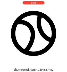 ball icon isolated sign symbol vector illustration - high quality black style vector icons
