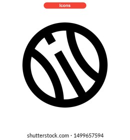 ball icon isolated sign symbol vector illustration - high quality black style vector icons
