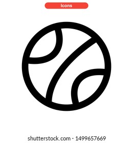 ball icon isolated sign symbol vector illustration - high quality black style vector icons
