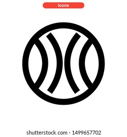 ball icon isolated sign symbol vector illustration - high quality black style vector icons
