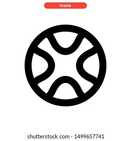 ball icon isolated sign symbol vector illustration - high quality black style vector icons

