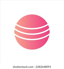 Ball-Symbol einzeln auf transparentem Hintergrund
