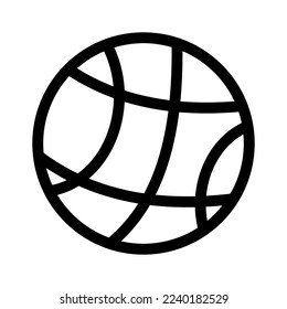 ball icon or logo isolated sign symbol vector illustration - high quality black style vector icons
