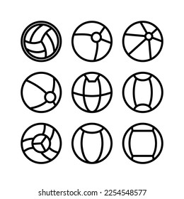 ball icon or logo isolated sign symbol vector illustration - high quality black style vector icons