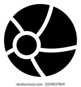 ball icon or logo isolated sign symbol vector illustration - high quality black style vector icons