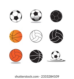 ball icon logo vector design template