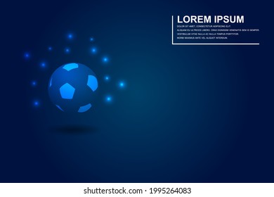 ball icon. Modern 3d graphics concept. Low poly style design. Abstract geometric background. Isolated vector illustrations.