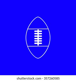 ball icon on blue background