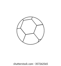 ball icon on white background