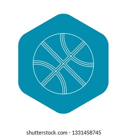 Ball icon. Outline illustration of ball vector icon for web