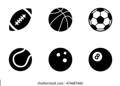 Ball icon set