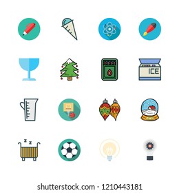 ball icon set. vector set about bauble, football, cradle and cup icons set.