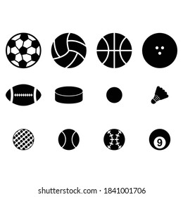 ball icon set vector symbol