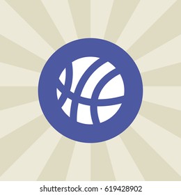 ball icon. sign design. background