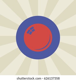 ball icon. sign design. background