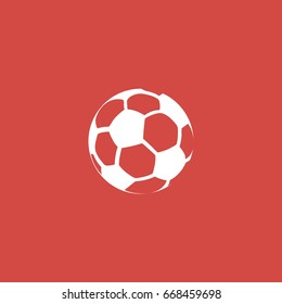 ball icon. sign design. red background