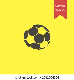 ball. ball icon. sign design. yellow background.