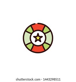 ball icon sign signifier vector