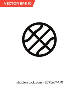 Ball Icon. Soccer Ball Vector Icon