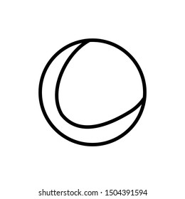 ball icon in sports line style