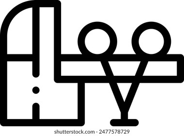 ball icon. Thin Linear Style Design Isolated On White Background