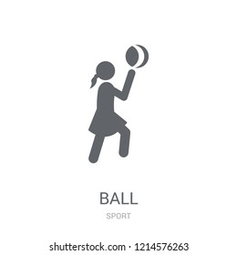 Ball icon. Trendy Ball logo concept on white background from Sport collection. Suitable for use on web apps, mobile apps and print media.