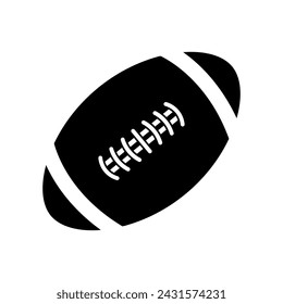 Ball icon vector. American football ball illustration sign. Sport symbol or logo.