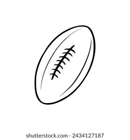 Ball icon vector. American football ball illustration sign. Sport symbol or logo.