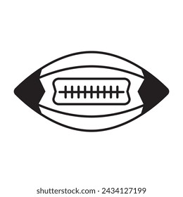 Ball icon vector. American football ball illustration sign. Sport symbol or logo.