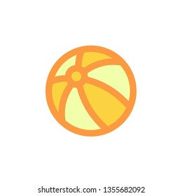 Ball Icon Vector Illustration in Filled Style for Any Purpose