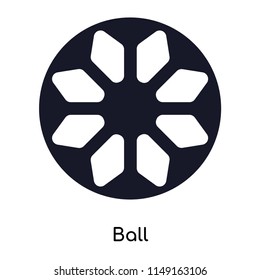 Ball icon vector isolated on white background for your web and mobile app design, Ball logo concept