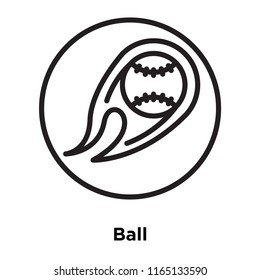 Ball icon vector isolated on white background, Ball transparent sign , linear sport symbols