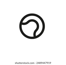 Ball icon vector. Linear style sign for mobile concept and web design. Ball symbol illustration. Pixel vector graphics - Vector.