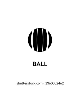 ball icon vector. ball sign on white background. ball icon for web and app