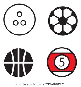 Ball-Symbol-Vektorgrafik-Logo