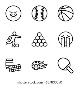Ball icons set.  