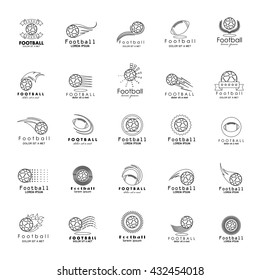Ball Icons Set - Isolated On White Background. Vector Illustration, Graphic Design 
