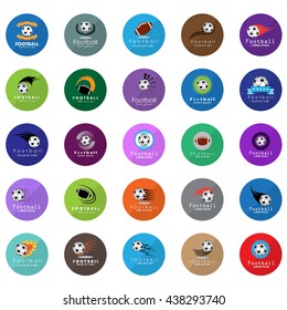 Ball Icons Set - Isolated On White Background. Vector Illustration, Graphic Design. For Web, Websites, Print, Presentation Templates, Mobile Applications And Promotional Materials 