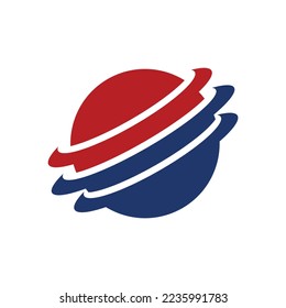 plantilla de icono del logotipo de inversión de bola