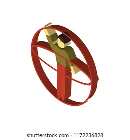 Ball isometric left top view 3D icon