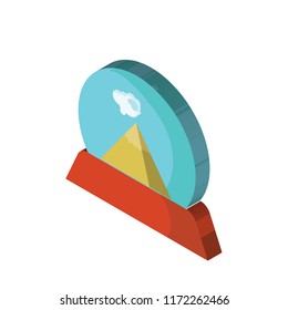 Ball isometric left top view 3D icon