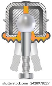 Ball joints and tie rod ends are not connected to each other but are both connected to a mechanism called a spindle.