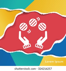 ball juggling icon
