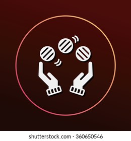 ball juggling icon