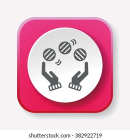 ball juggling icon